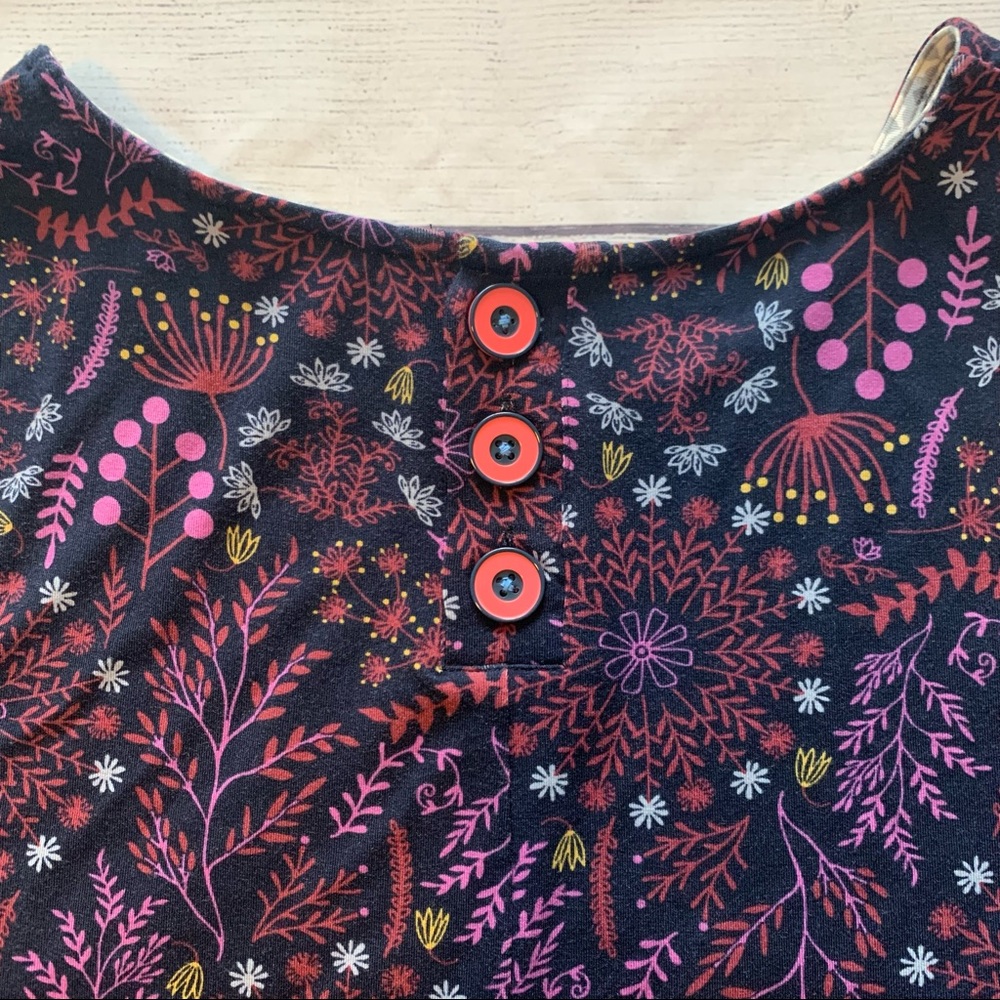 Matilda Jane New Resolution Dark Floral Stretch Long Sleeve Dress - Picture 8 of 10